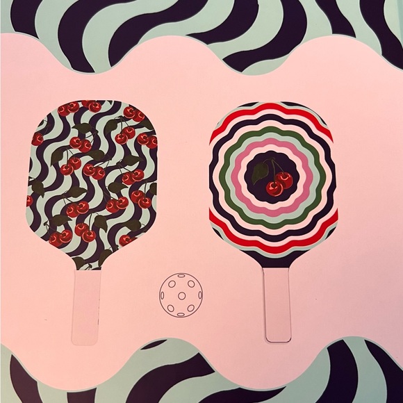 NWT whimsical and fun Maeve by Anthropologie Pickleball Paddles 🏓 and ball set - Picture 3 of 9